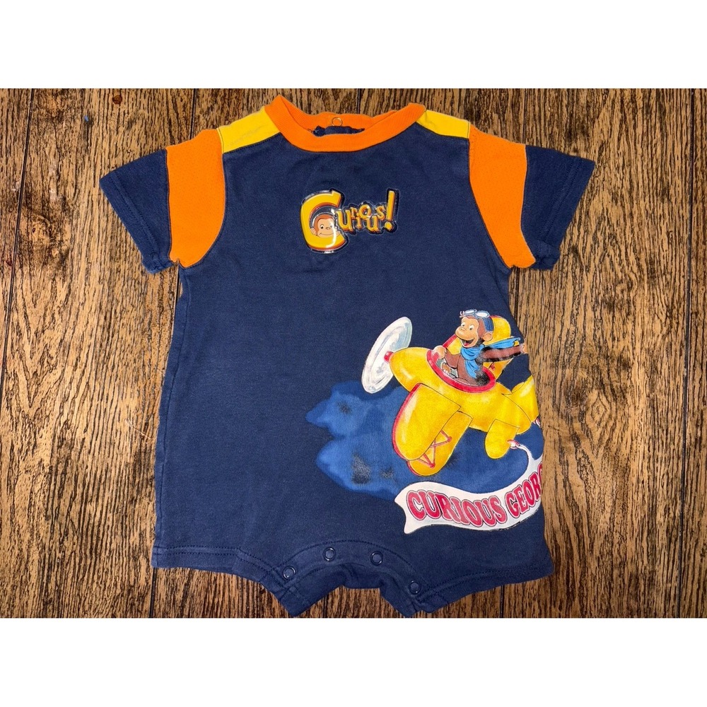 Vintage Y2K curious George romper 18 months